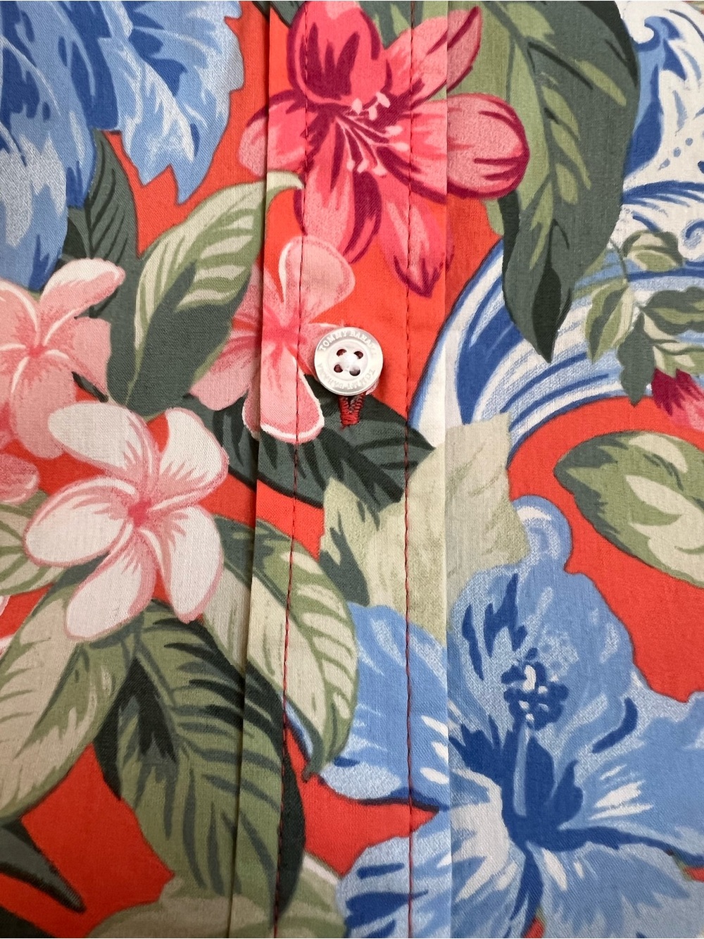 Tommy Bahama Shirt Long Sleeves Size L Women's Floral Tropical Button Front NWT